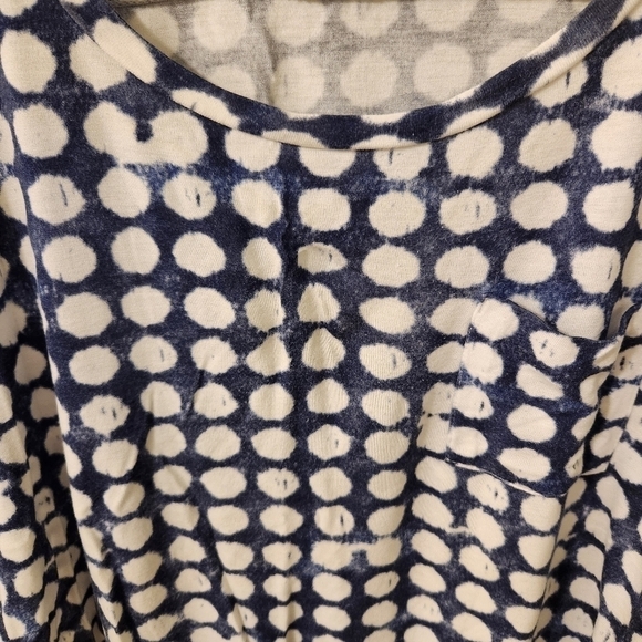 Gap Polka Dot Women's Top - Blue and White Small - Picture 4 of 8